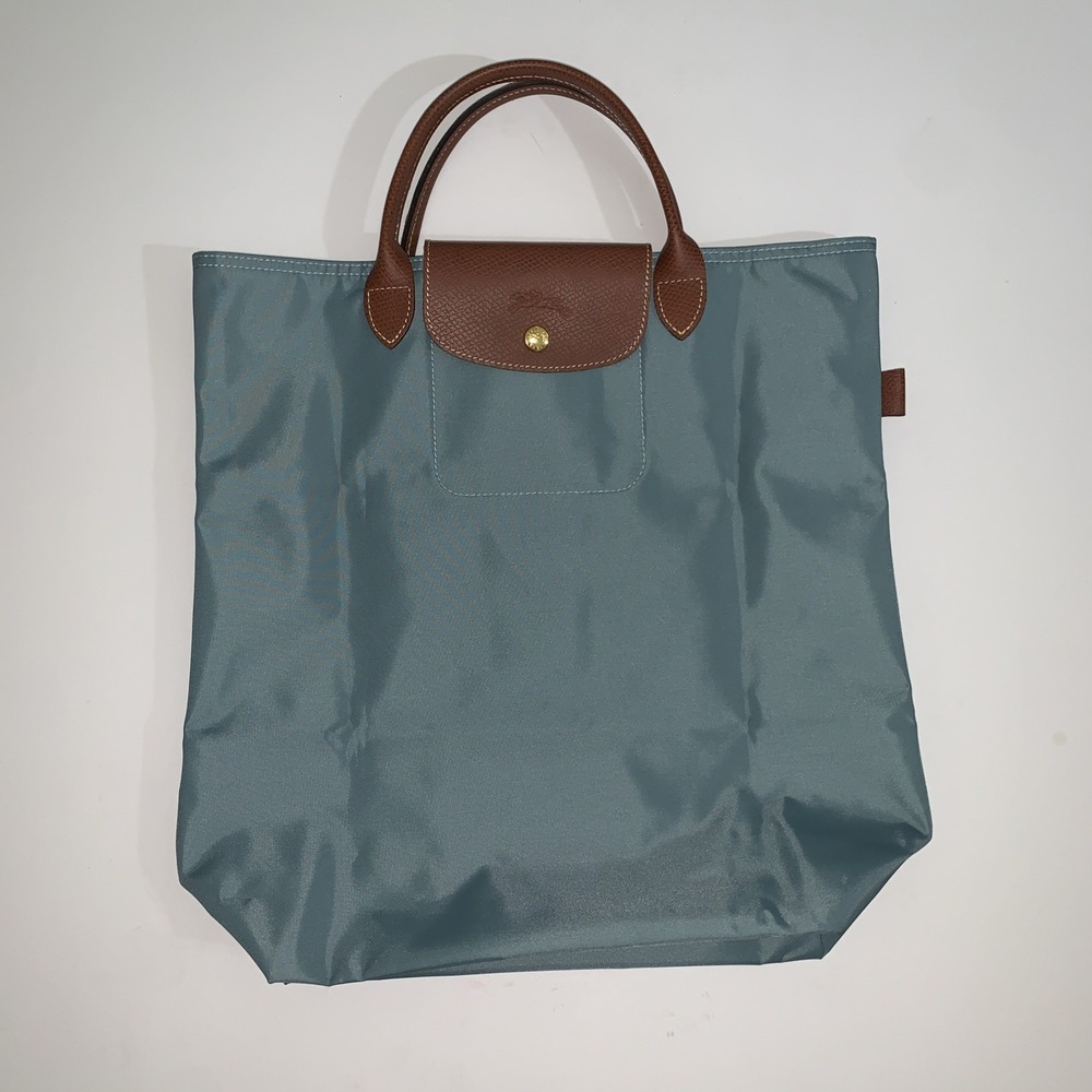Longchamp Paris Le Pliage Tote Bag Original Medium Moka Green Foldable